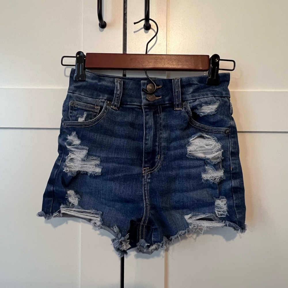 American Eagle Distressed Jean Shorts
